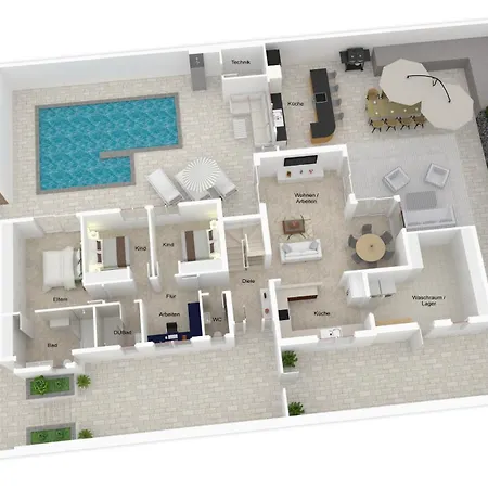 Βίλα Exklusive Mit Beheiztem Pool In *